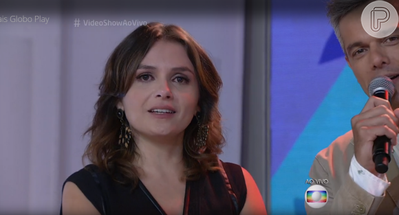 Monica Iozzi não segura a emoção durante despedida do programa 'Vídeo Show'