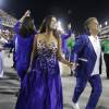 Gloria Pires foi representada pela filha, Antonia Morais, e pelo marido, Orlando Morais, no desfile da azul e branco de Madureira