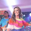 Antes de assistir ao Desfile das Campeãs, Ivete Sangalo fez show no Camarote Guanabara, na Sapucaí, neste sábado, 13 de fevereiro de 2016