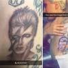 Lady Gaga mostrou em sua conta de Snapchat como ficou a tatuagem com o rosto de David Bowie: 'Essa foi a imagem que mudou a minha vida'