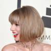 Taylor Swift também mudou o visual: a cantora mostrou, na cerimônia do Grammy, o cabelo mais curto em corte chanel