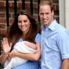 Kate Middleton e príncipe William com o filho, George Alexander Louis