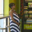 Halle Berry, grávida, exibe barrigão de nove meses em lanchonete nos EUA
