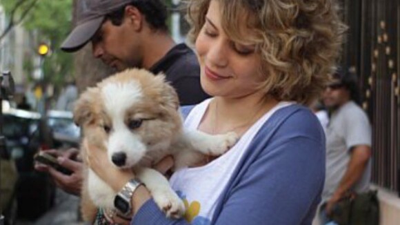 Bruno Gagliasso e Leandra Leal adotam filhotes do filme 'Mato Sem Cachorro'