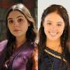 Betânia (Marcela Barrozo) desconfia que Emma (Brenda Sabryna) seja sua filha, na novela 'Os Dez Mandamentos - Nova Temporada'