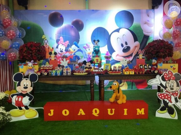 Festa do filho de Felipe Simas teve os personagens da Disney como tema