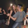 Maíra Charken dançou muito durante o lançamento da grife fitness Body Sculpt nesta terça-feira, 12 de abril de 2016