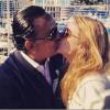 Galvão Bueno postou uma foto beijando a mulher, Desirée Soares