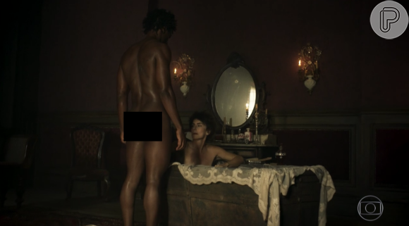 Maitê Proença e o ator David Junior protagonizam cena quente de sexo na novela 'Liberdade, Liberdade'