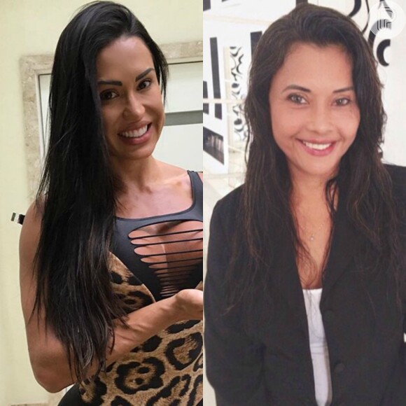 Gracyanne Barbosa e a mãe, Ledir, foram comparadas por fãs: 'Beleza vem de família'
