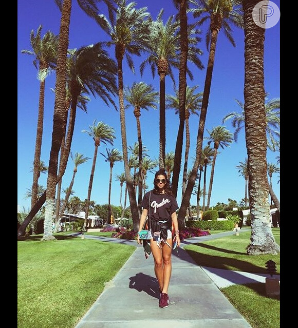 Bruna Marquezine na viagem aos Estados Unidos: 'Vai ser incrível! Coachella'