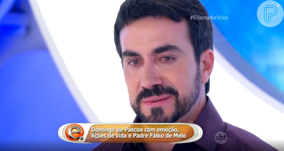 Padre Fábio de Melo chorou ao lembrar de polêmica com travesti, no 'Programa da Eliana', no SBT