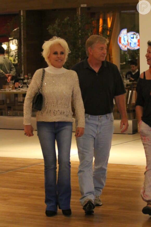 Ana Maria Braga viu seu nome envolvido em boatos sobre um possível término com o namorado, Bill