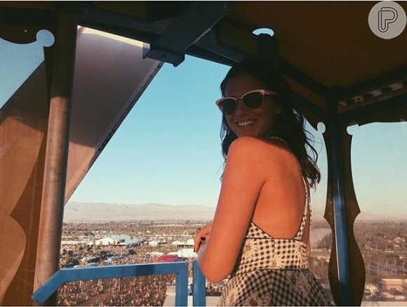 'Infelizmente acabou', escreveu Bruna Marquezine ao dar adeus ao Coachella 2016 nesta segunda-feira, dia 18 de abril de 2016