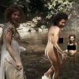 Prostitutas chegam a um rio para tomar banho na novela 'Liberdade, Liberdade'