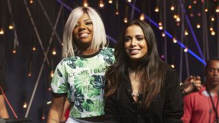 Anitta e Ludmilla brincam com boatos de rivalidade no 'Música Boa': 'Rimos'