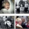No ano em que completa 90 anos, a rainha Elizabeth II ganhou uma coleção de selos comemorativos com fotos em diferentes fases da vida