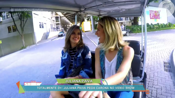 Juliana Paiva diz que está focada no trabalho e se diverte em entrevista para o 'Vídeo Show'