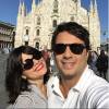 Vanessa Giácomo está viajando pela Europa com o marido, Giuseppe Dioguardio
