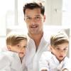 Logo após se assumir gay, Ricky Martin adotou os gêmeos Matteo e Valentino, hoje com 5 anos