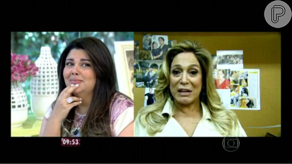 Fabiana Karla ainda ganhou um recado carinhoso de Susana Vieira: 'Te amo muito'