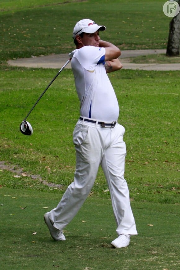 O golfe é um hobby do ator, que o pratica nos momentos de lazer