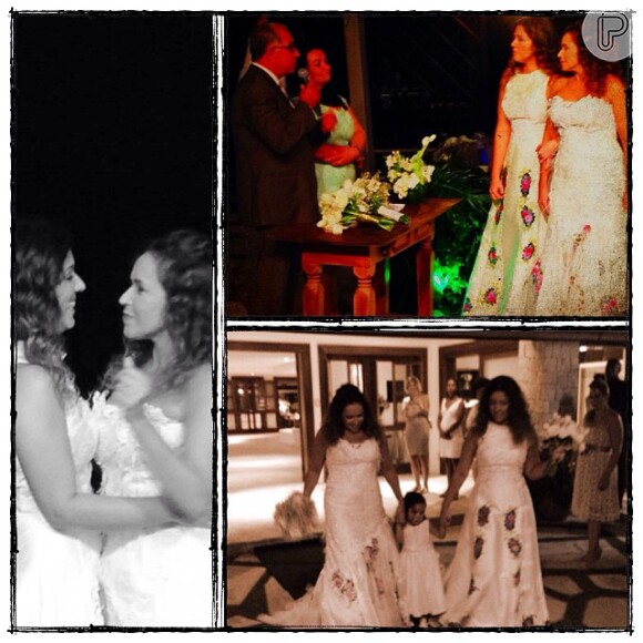 Daniela Mercury e Malu Verçosa se casaram no último sábado (12), em uma mansão em Salvador, na Bahia