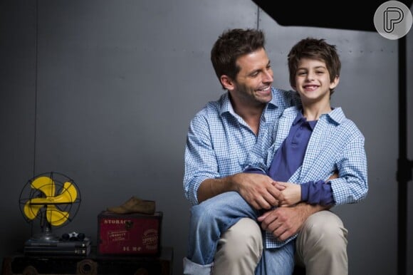 Em junho deste ano, Henri posou com Lucas para a campanha da marca de roupas masculinas 'Dartigny' em um ensaio para o Dia dos Pais