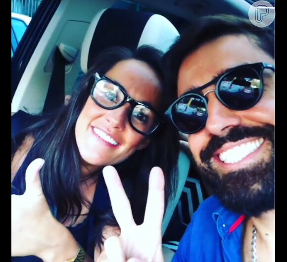 Ricardo Pereira posta vídeo a caminho do hospital ao lado de sua mulher, Francisca