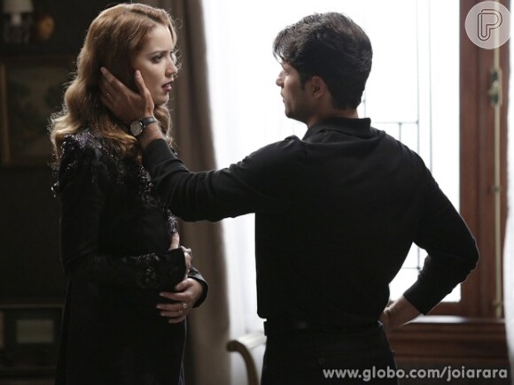 Silvia (Nathalia Dill) usa sua gravidez para afastar Franz (Bruno Gagliasso) de Amélia, em 'Joia Rara'