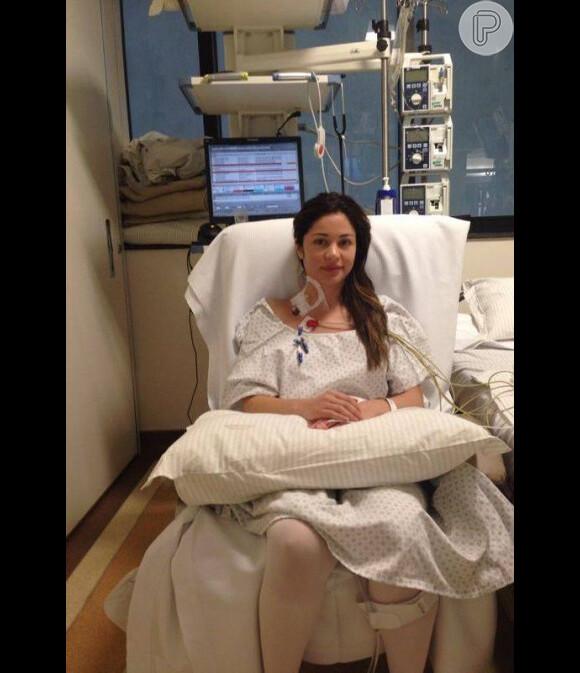 Maria Melilo passou por uma delicada cirurgia para retirada de nódulos no figado e já passa bem