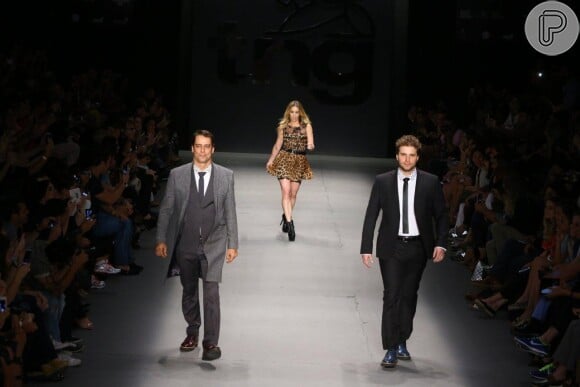 Thiago Fragoso, Danielle Winits e Marcello Antony desfilaram pela grife TNG, no Fashion Rio