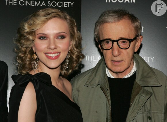 Scarlett e Woody Allen em 2005: a atriz se tornou uma das queridinhas do diretor ao estrelar 'Match Point'