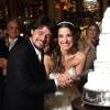 A festa de casamento de René Sampaio com a atriz Bruna Spínola aconteceu na Confeitaria Colombo, no Rio