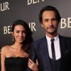 Rodrigo Santoro e a namorada, Mel Fronckowiak, foram à première do filme 'Ben-Hur', em Los Angeles, nos Estados Unidos, na noite desta terça-feira, 16 de agosto de 2016