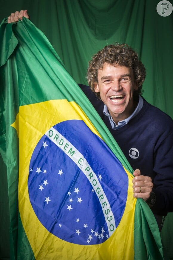 Gustavo Kuerten, comentarista da Globo, conquistou internautas por sua simpatia na transmissões do jogos