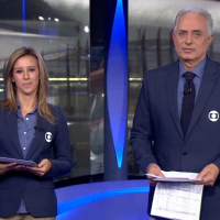 Após polêmica, Cris Dias ganha 'boa noite' de William Waack no 'Jornal da Globo'