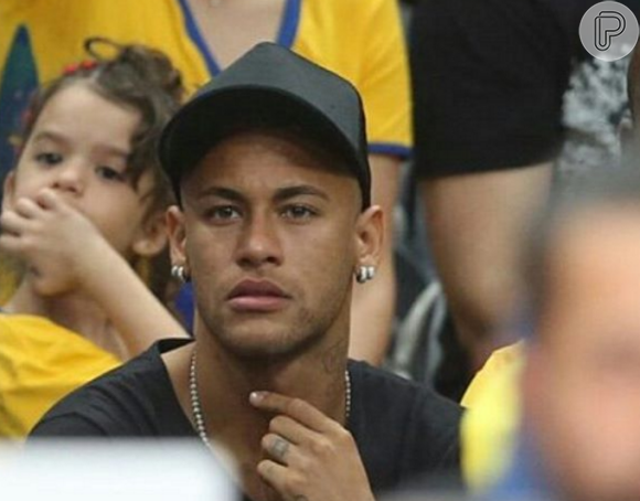 Neymar ficou tenso em alguns momentos da partida que valia o ouro para a seleção brasileira de vôlei, título conquistado neste domingo, 21 de agosto de 2016
