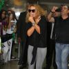 A atriz e cantora mexicana Lucero desembarcou no aeroporto de Guarulhos, São Paulo, nesta sexta-feira, 26 de agosto de 2016