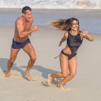 'Haja Coração': Tamara leva Apolo para a praia e não deixa ele falar de Tancinha