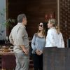 Cleo Pires passeia com a mãe, Gloria Pires, e o padastro Orlando Morais em shopping do Rio neste sábado, dia 10 de setembro de 2016