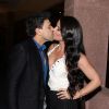 Zezé Di Camargo trocou beijos com a namorada, Graciele Lacerda, antes do show da cantora italiana Laura Pausini, no Citibank Hall, na noite desta segunda-feira, 12 de setembro de 2016
