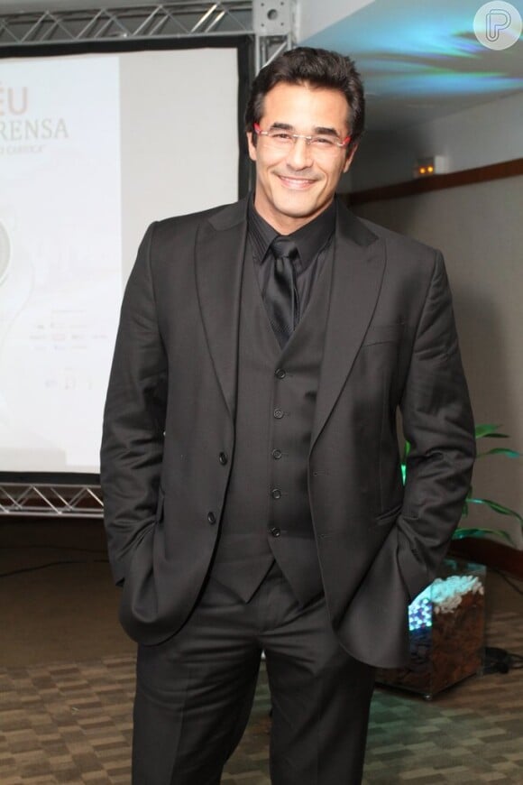 Luciano Szafir esteve na entrega do Troféu Imprensa ABI, no Hotel Sheraton Barra, no Rio de Janeiro, nesta sexta-feira, 6 de dezembro de 2013