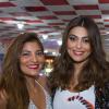 Juliana Paes e sua irmã, Rosana, organizaram festa de confraternização de final de ano do salão de beleza 'Espaço Juliana Paes', na quadra do Salgueiro, no sábado, 7 de dezembro de 2013