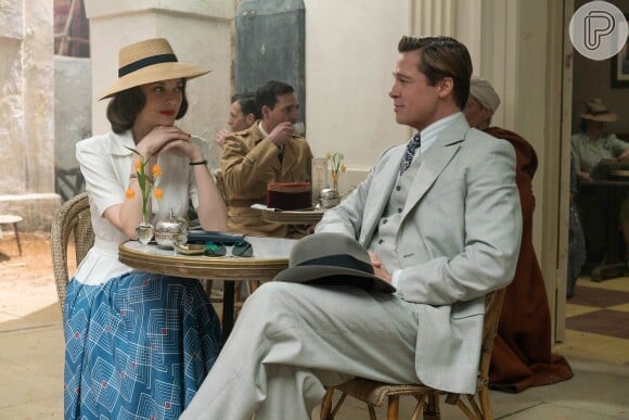 Marion Cotillard e Brad Pitt atuam juntos no filme 'Aliados'