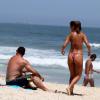 Ronaldo e  sua noiva, Paula Morais, curtiram o dia de sol no Rio de Janeiro na praia do Leblon, Zona Sul do Rio de Janeiro, nesta segunda-feira, 9 de dezembro de 2013