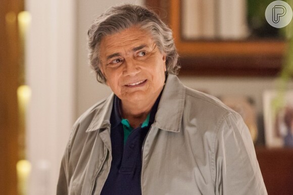 Fausto (Tarcisio Meira) conta a Pedro (Reynaldo Gianecchini) que armou para separá-lo de Helô (Claudia Abreu), na novela 'A Lei do Amor'