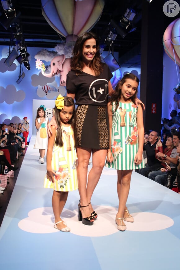 Tania Khalil desfilara com as filhas, Isabela e Laura, no evento infantil