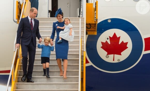A família real desembarcou no Canadá para uma visita oficial