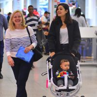 Sophie Charlotte é clicada com o filho, Otto, em aeroporto no Rio. Fotos!